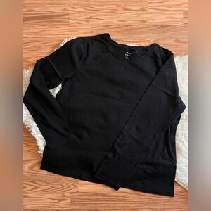 A New Day Black Long Sleeve Top in Large NWOT Supima Cotton